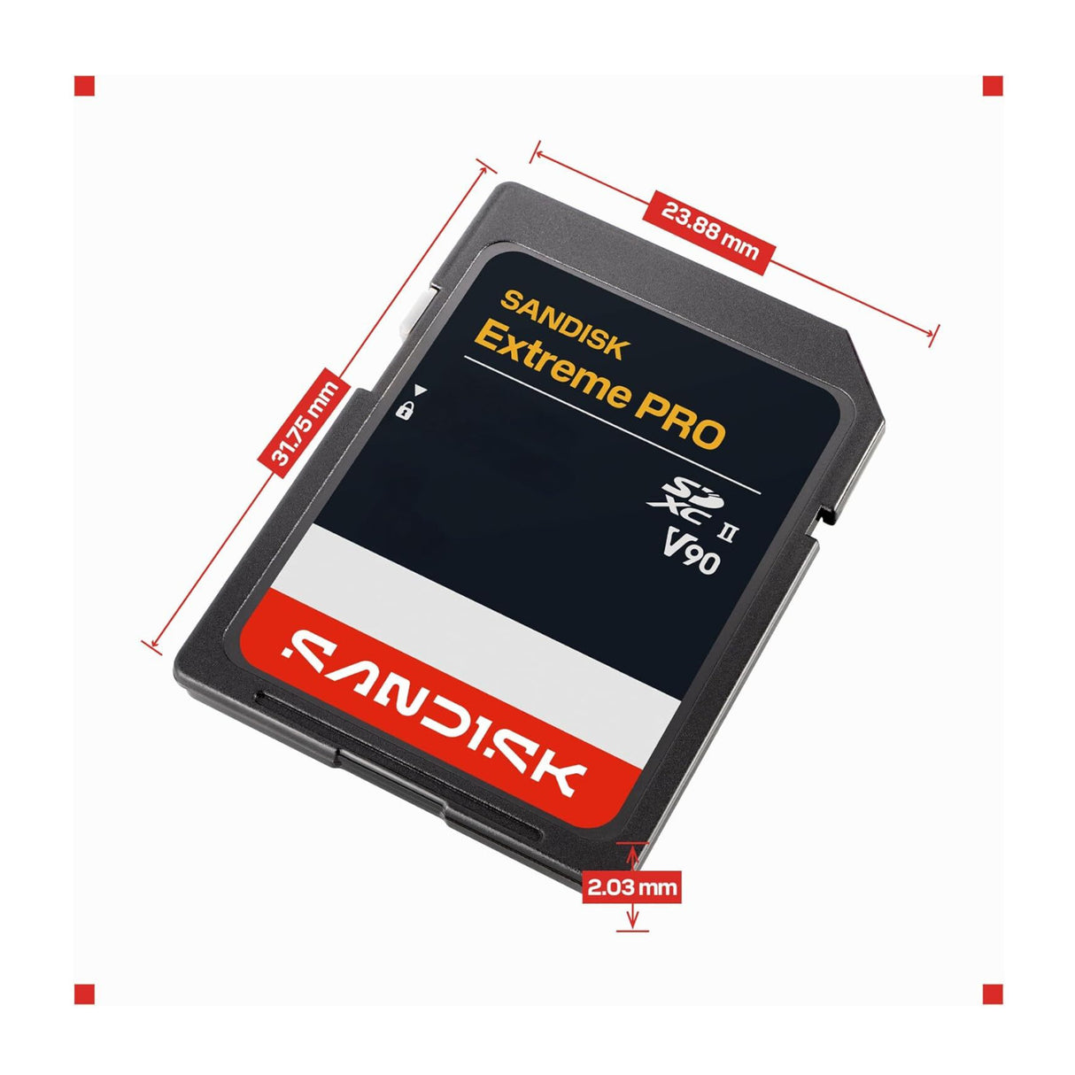SanDisk 512GB Extreme PRO UHS-II V90 SDXC Memory Card