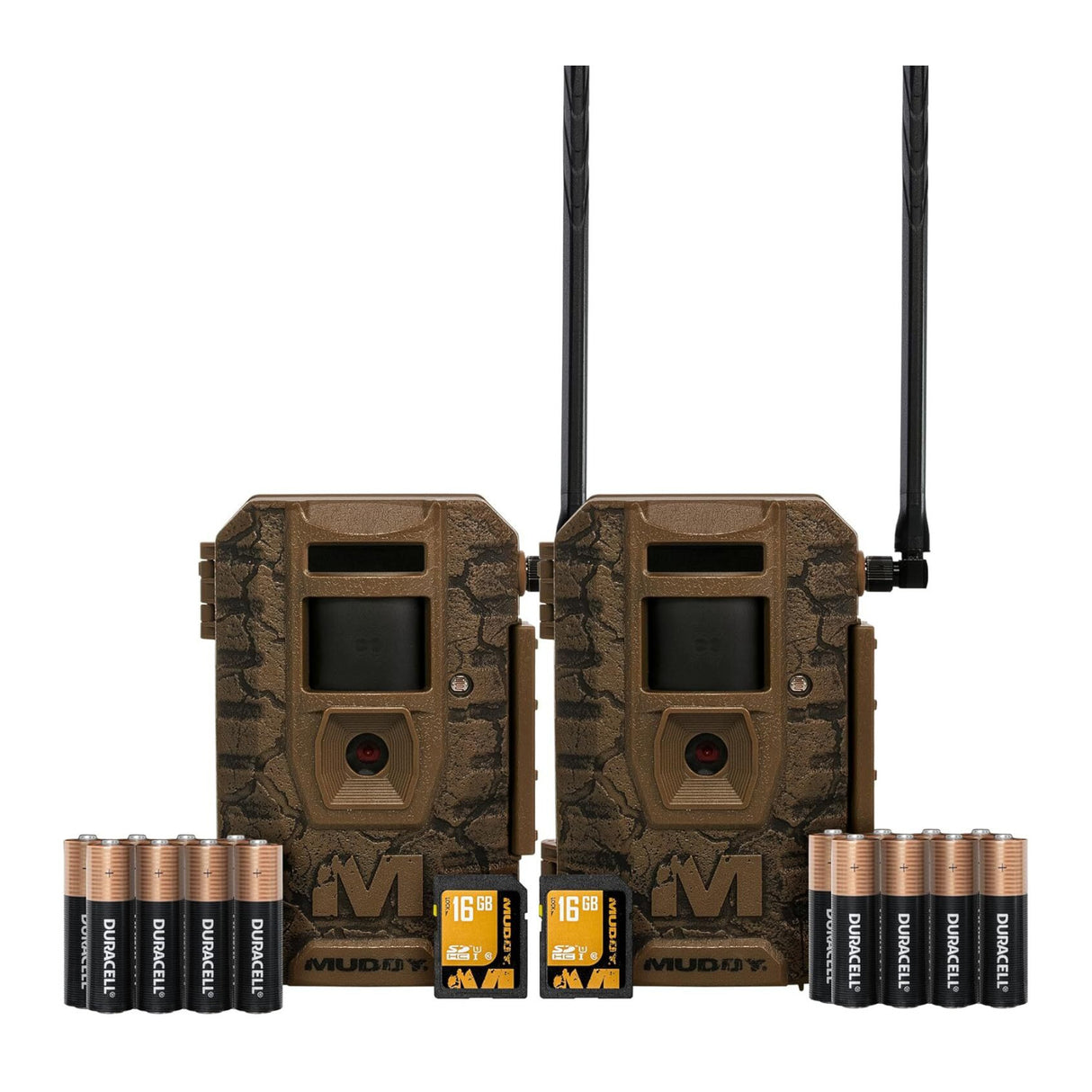 Muddy Outdoors Mitigator 3.0 Combo Cellular Trail Camera (2-Pack) with Accs
