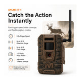 Muddy Outdoors Mitigator 3.0 Combo Cellular Trail Camera (4-Pack) with Accessories and Card Reader