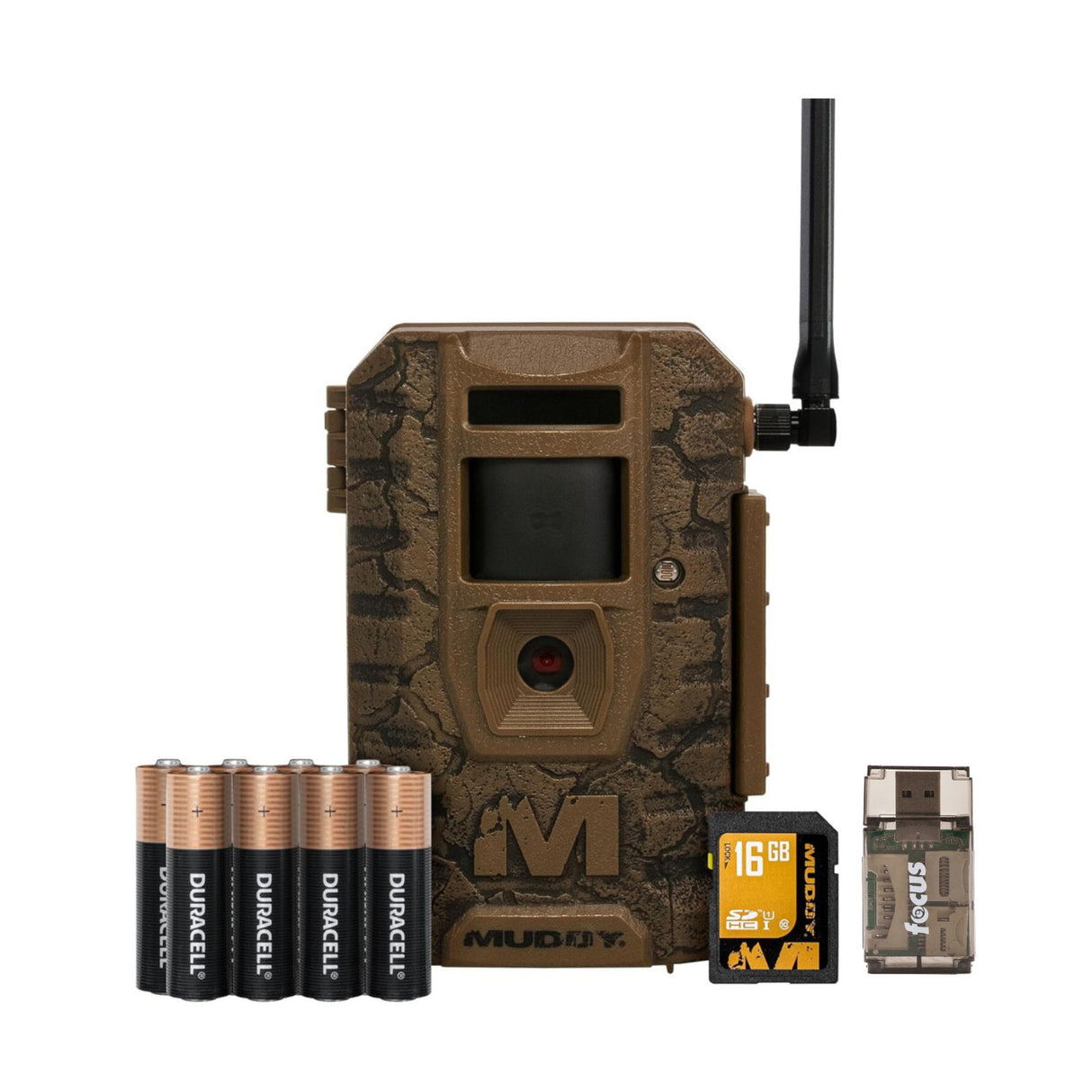 Muddy Outdoors Mitigator 3.0 Combo Cellular Trail Camera (4-Pack) with Accessories and Card Reader