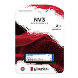 Kingston NV3 2TB M.2 2280 NVMe SSD PCIe 4.0 Gen 4x4 Internal SSD