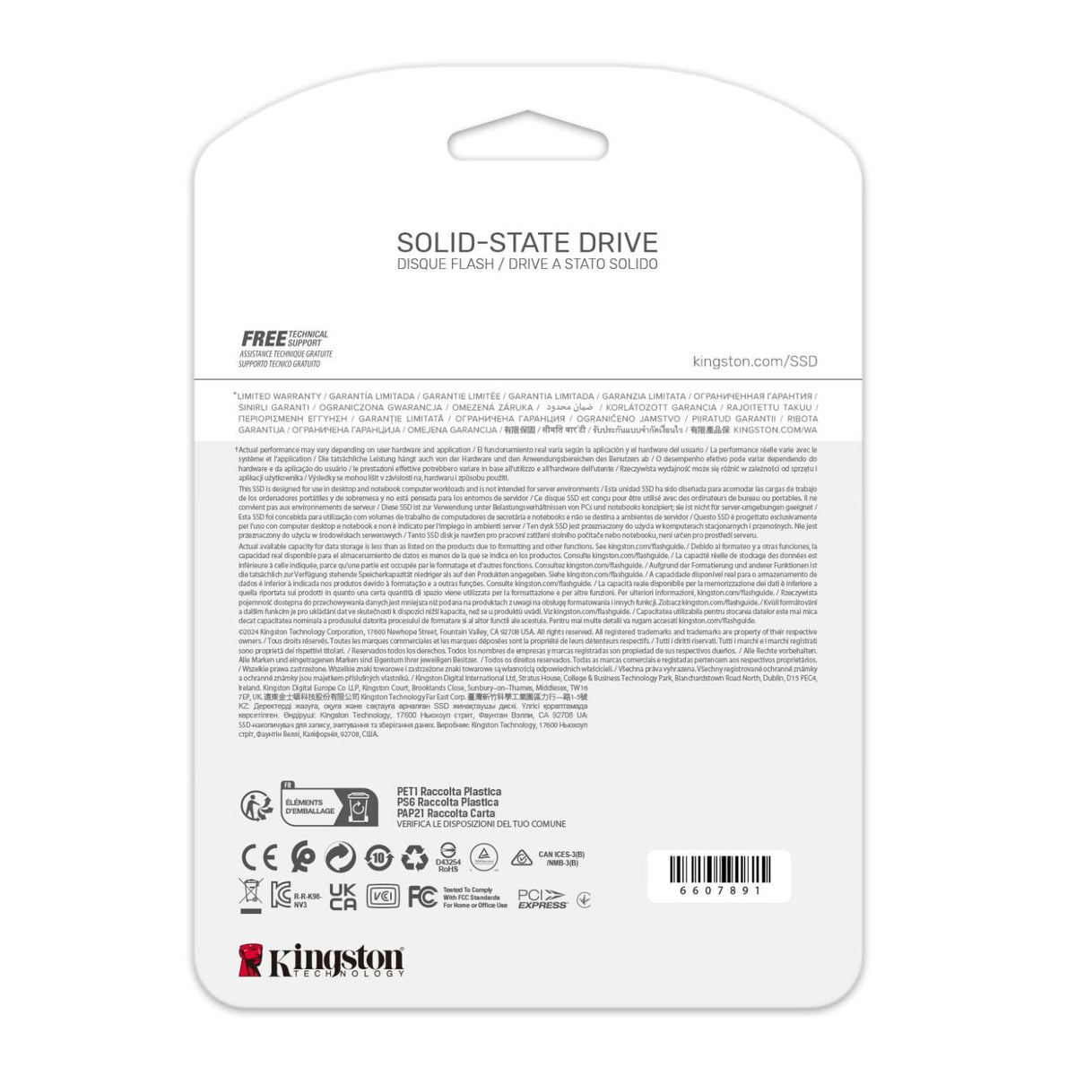 Kingston NV3 2TB M.2 2280 NVMe SSD PCIe 4.0 Gen 4x4 Internal SSD