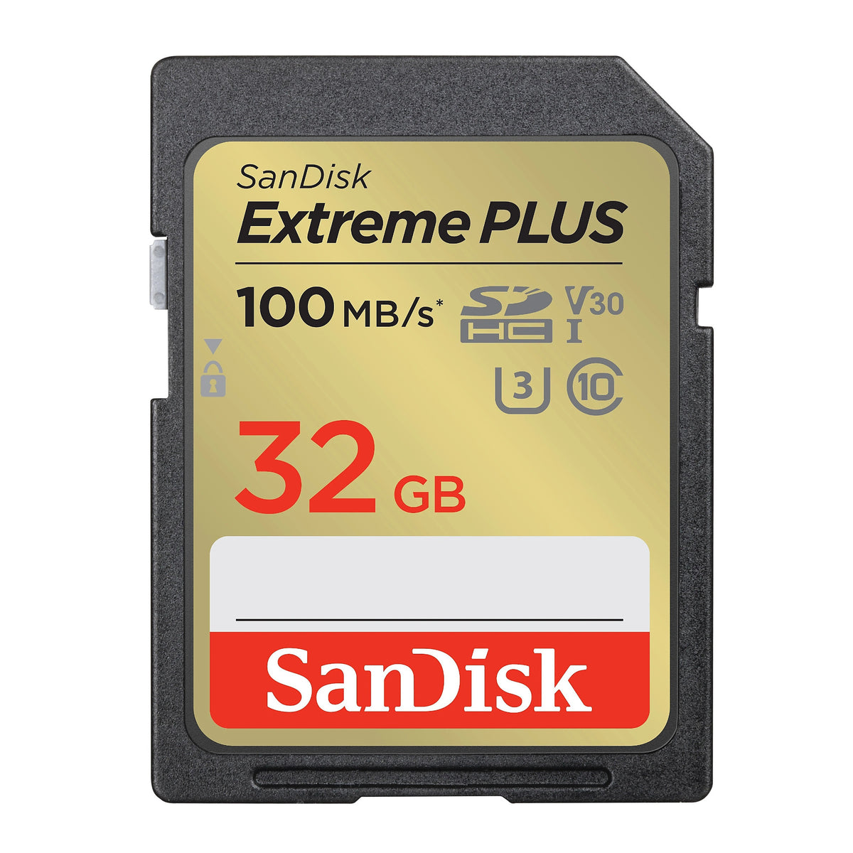 SanDisk Extreme PLUS 32GB SDHC UHS-I Memory Card (100 MB/s, Class 10, U3, V30) (Open Box)