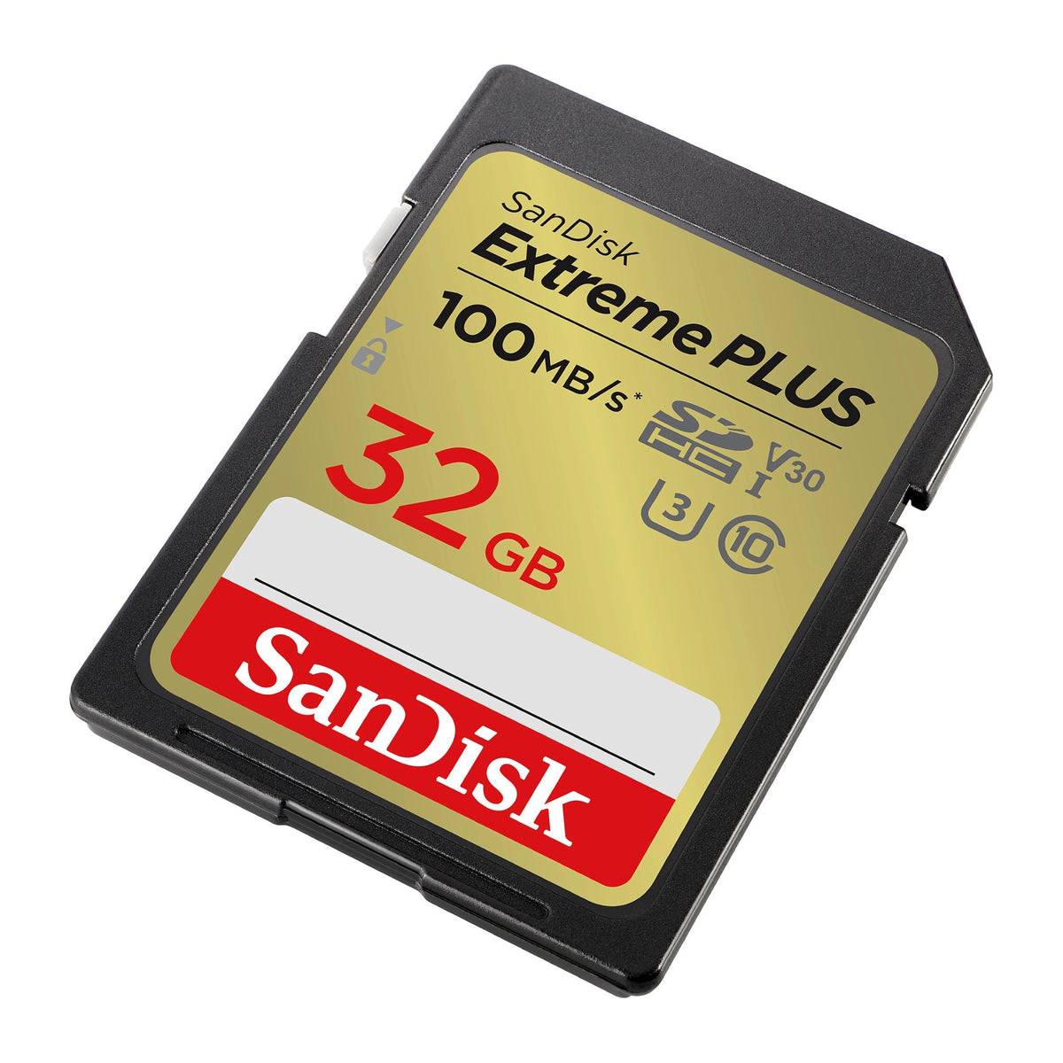 SanDisk Extreme PLUS 32GB SDHC UHS-I Memory Card (100 MB/s, Class 10, U3, V30) (Open Box)