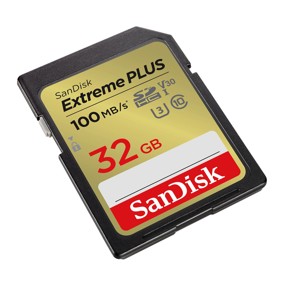 SanDisk Extreme PLUS 32GB SDHC UHS-I Memory Card (100 MB/s, Class 10, U3, V30) (Open Box)