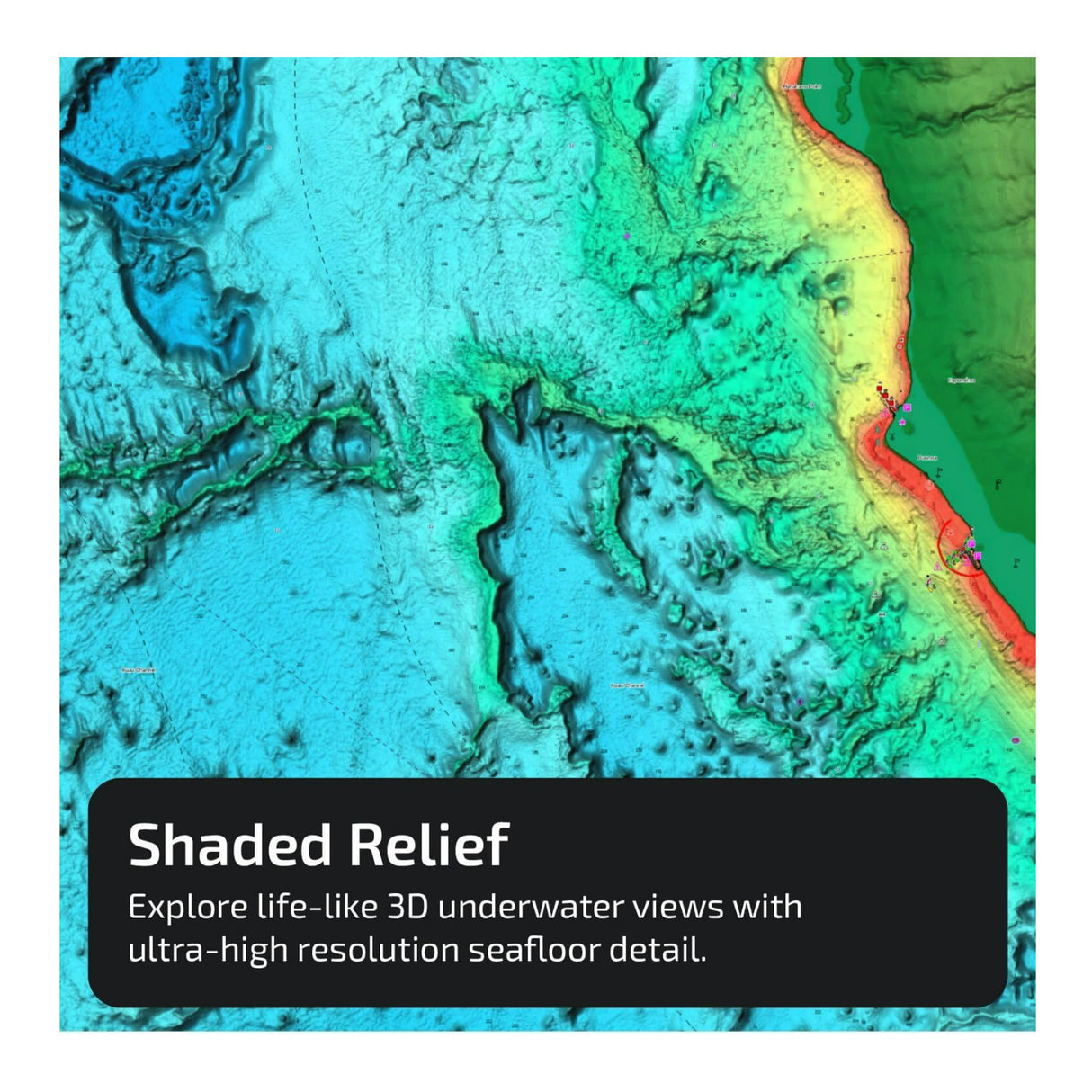 C-MAP Reveal - US Lakes North Central, Map Card for Marine GPS Navigation
