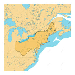 C-MAP Reveal Lakes - US Lakes North East, Map Card for Marine GPS Navigation