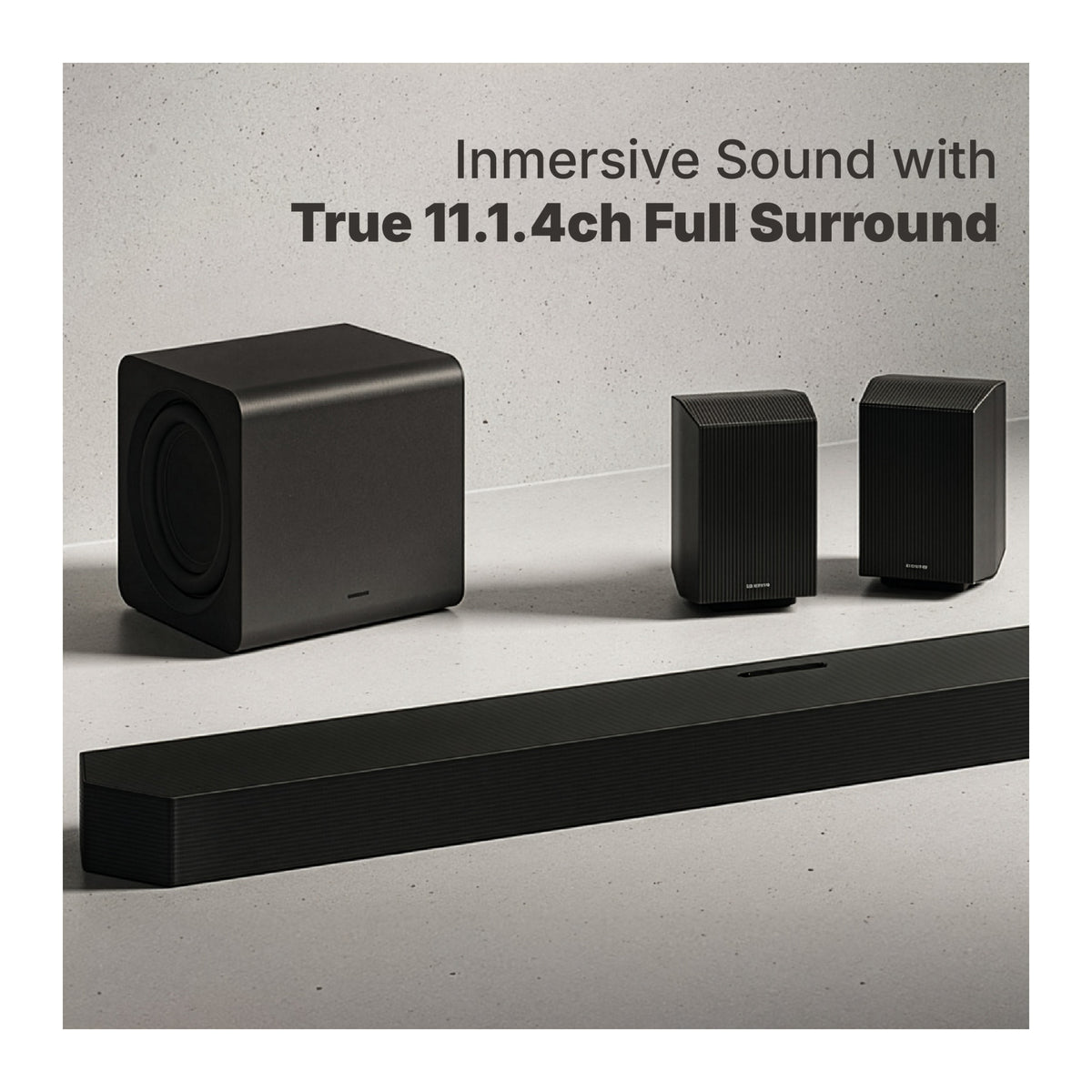 Samsung HWQ990HZC 11.1.4ch System with Soundbar, Subwoofer and Speakers (Black)