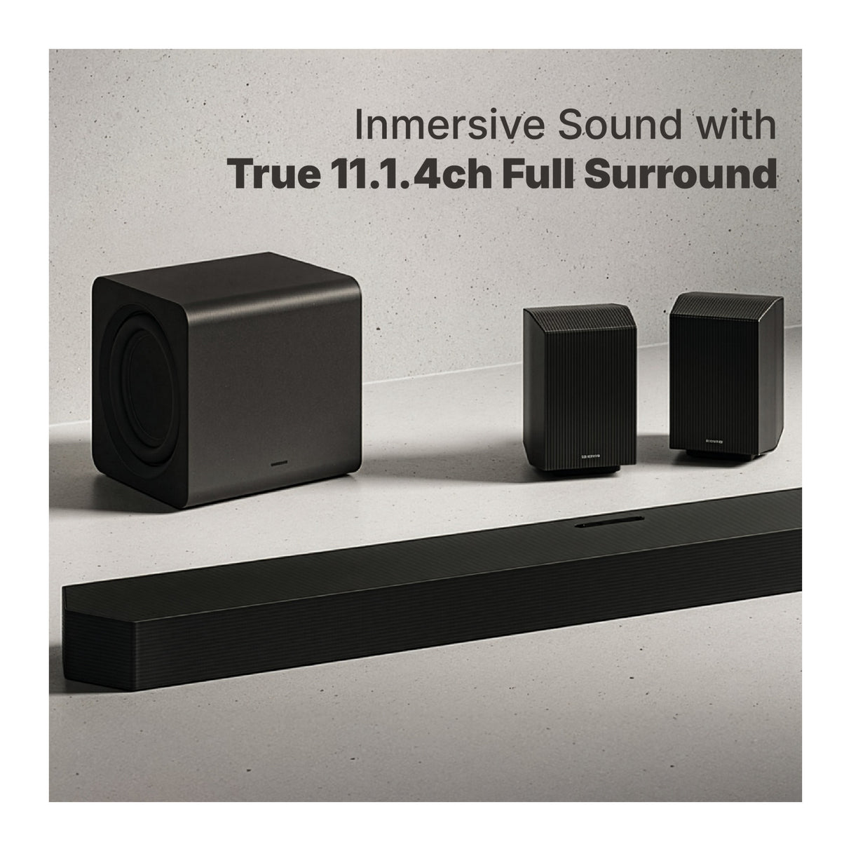 Samsung HWQ990HZC 11.1.4ch System with Soundbar, Subwoofer and Speakers (Black)