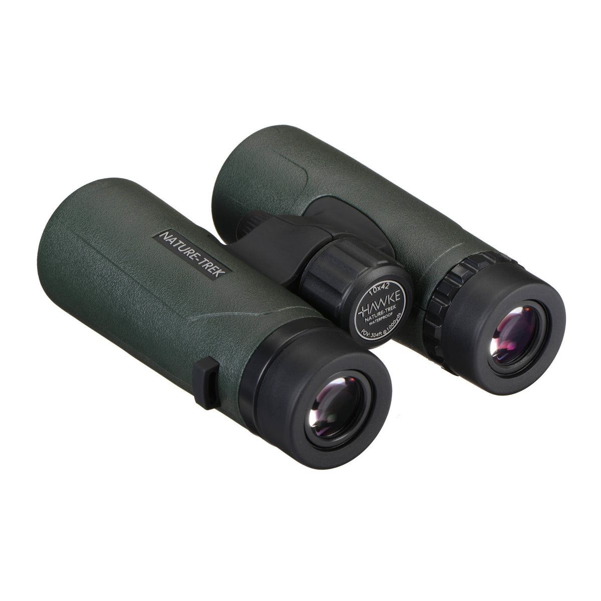Hawke Sport Optics Nature-Trek 10x42 Binoculars with Harness Strap Bundle