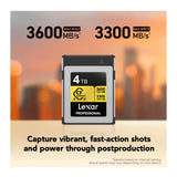 Lexar 4TB Professional GOLD CFexpress 4.0 Type B Memory Card