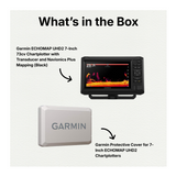 Garmin ECHOMAP UHD2 73CV Chartplotter/Fishfinder with Protective Cover Bundle