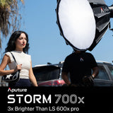 Aputure STORM 700x (2500K-10000K) with Light Dome 150 Softbox Bundle