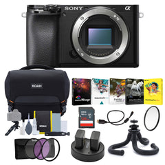 Sony Alpha a6100 APS-C Mirrorless Interchangeable-Lens Camera (Body Only) Bundle