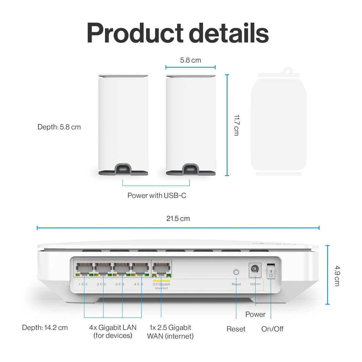 Linksys Multi-Gig Micro Mesh WiFi 6 System - Connect 100+ Devices