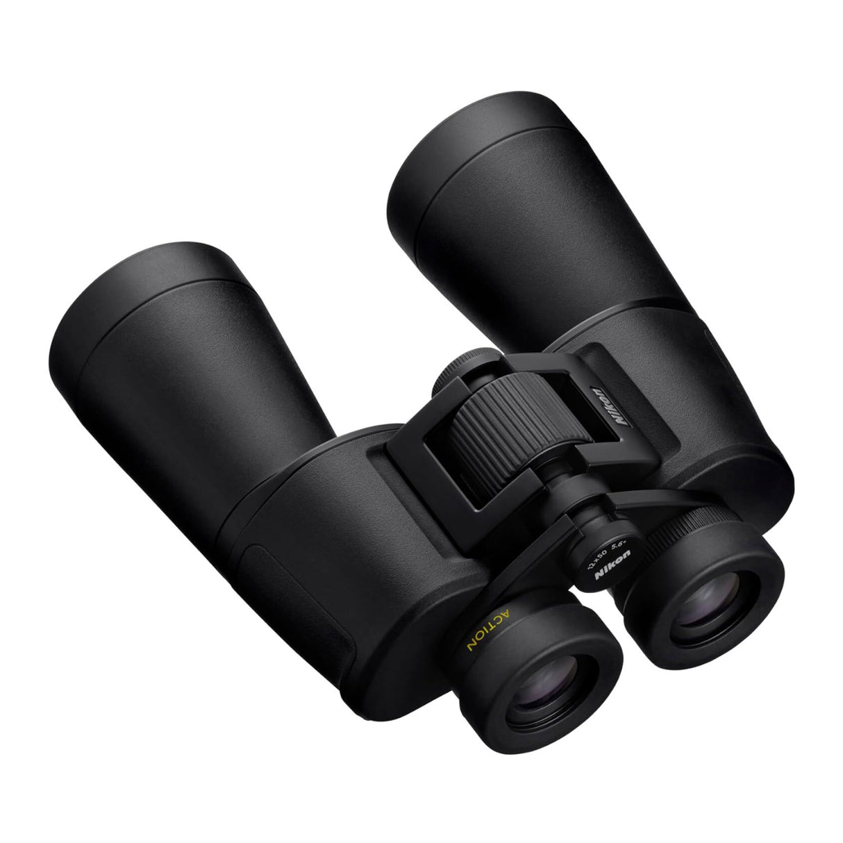 Nikon Action 12x50 Binoculars (Black) with Bungee Strap Bundle