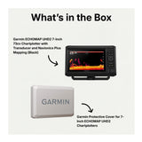 Garmin ECHOMAP UHD2 73CV Chartplotter/Fishfinder with Protective Cover Bundle