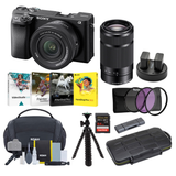 Sony a6400 Mirrorless Camera with 16-50mm and 55-210mm Lens Bundle
