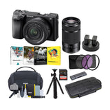 Sony a6400 Mirrorless Camera with 16-50mm and 55-210mm Lens Bundle