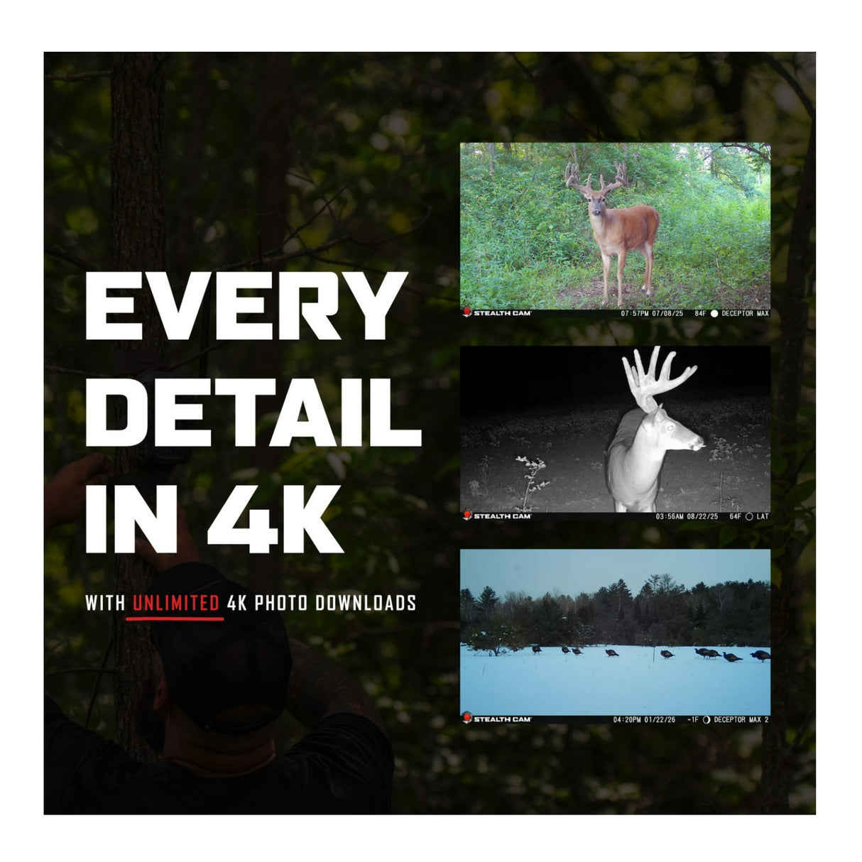 Stealth Cam Spectre 4K Pro 56MP Cellular Trail Camera (2-Pack) with Accessories