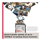 Sandisk 512GB Ultra SDHC and SDXC UHS-I Memory Card