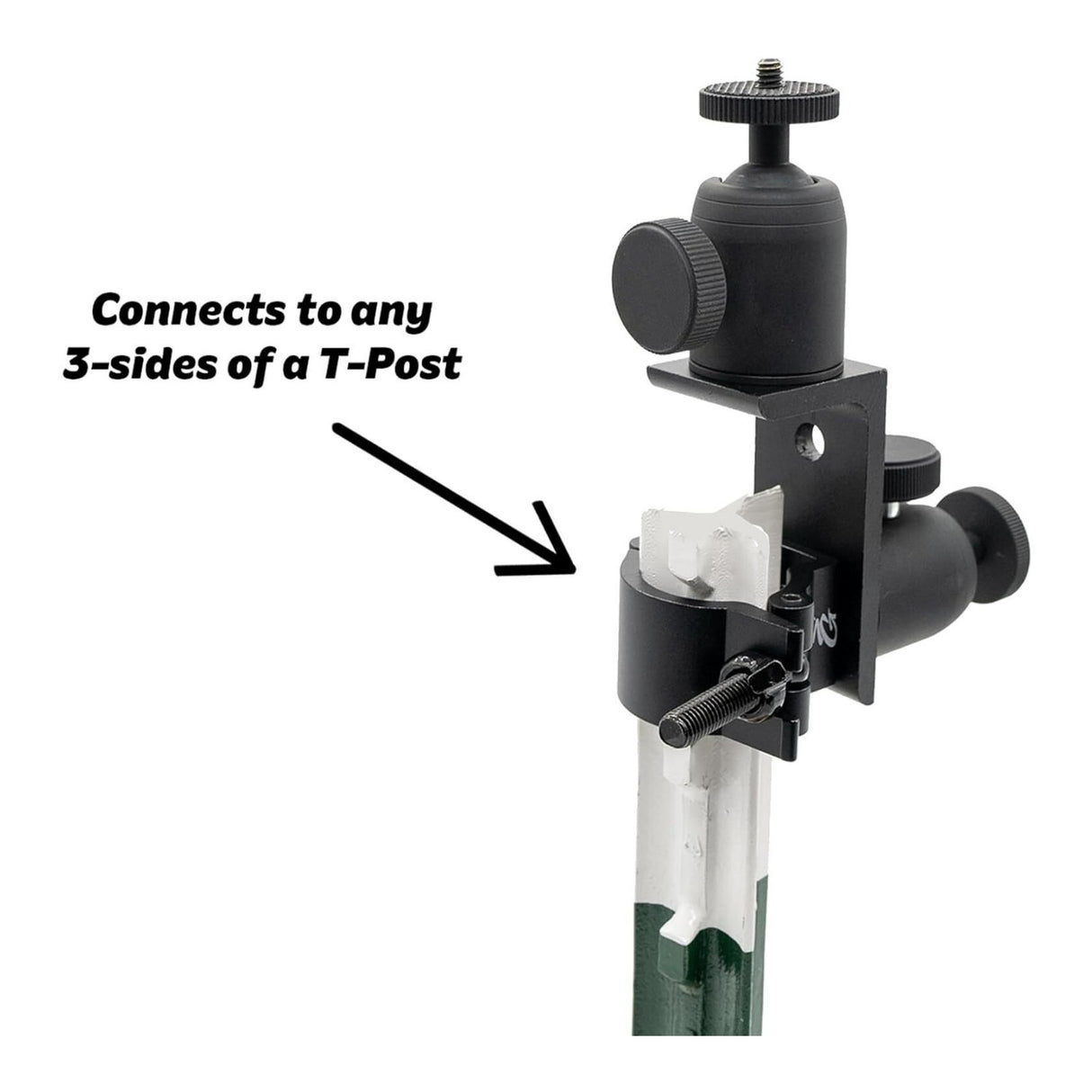 Slow Glow Maverick 2 Double Ballhead T-Post Mount with Card Reader Bundle