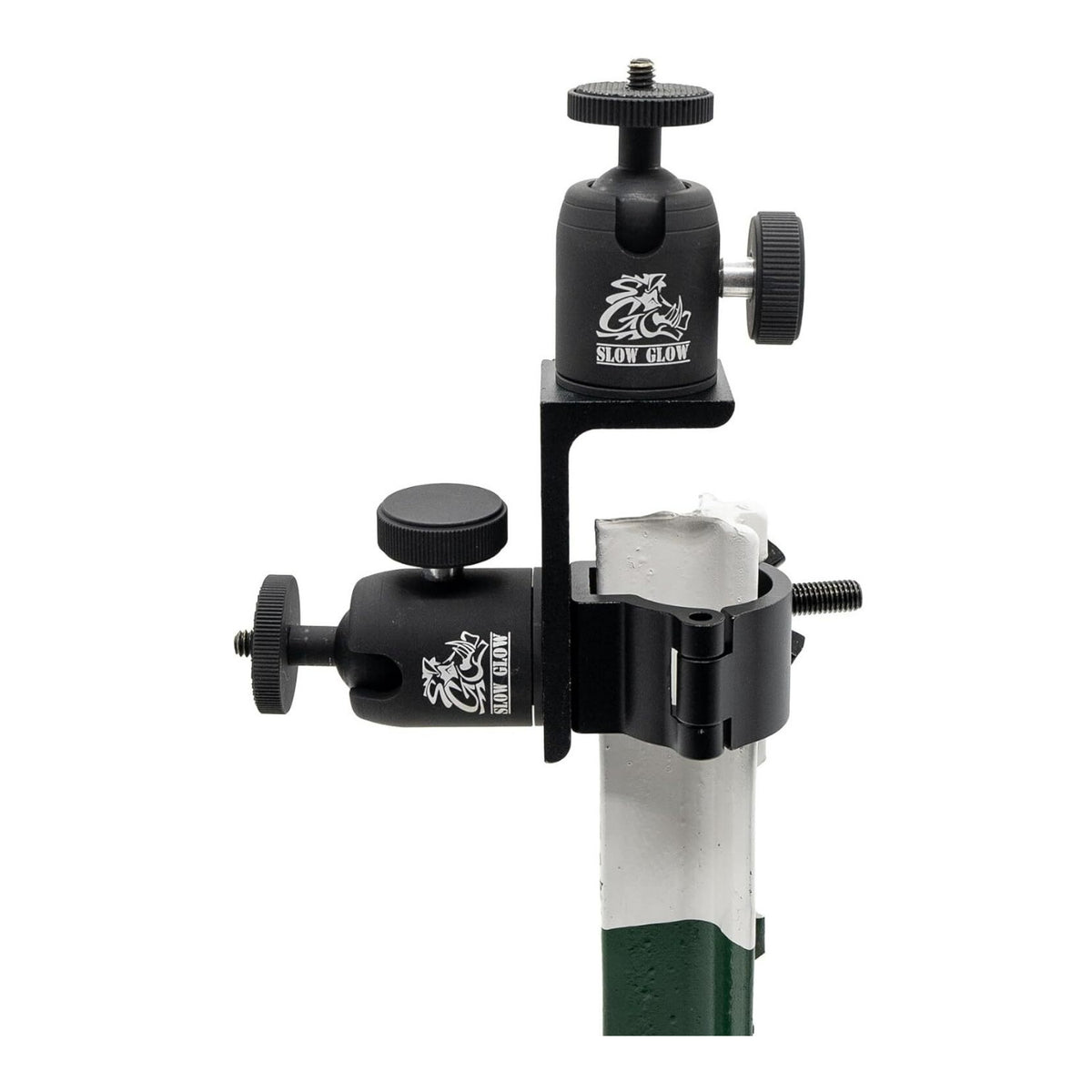 Slow Glow Maverick 2 Double Ballhead T-Post Mount with Card Reader Bundle
