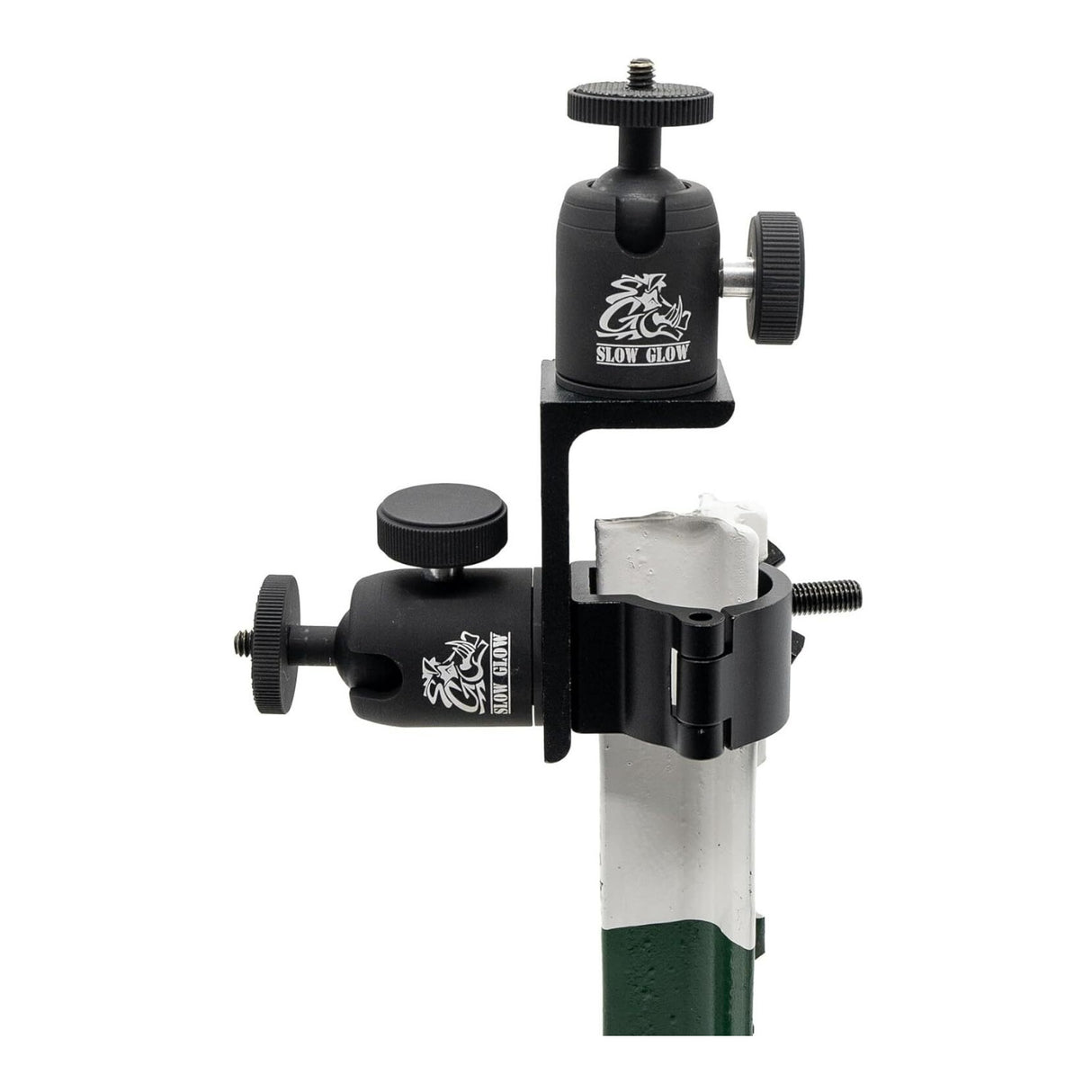 Slow Glow Maverick 2 Double Ballhead T-Post Mount with Card Reader Bundle