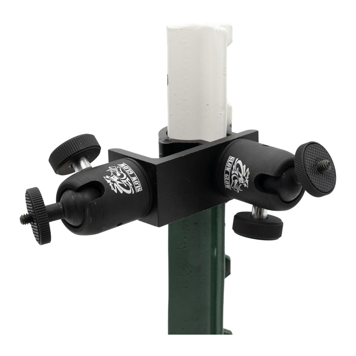 Slow Glow Maverick 2 Double Ballhead T-Post Mount and Card Reader Bundle
