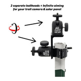 Slow Glow Maverick 2 Double Ballhead T-Post Mount and Card Reader Bundle