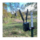 Slow Glow Maverick T-Post Trail Camera Mount Bundle with High-speed Card Reader