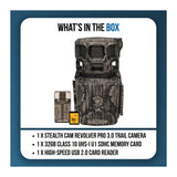 Stealth Cam Revolver Pro 3.0 Trail Camera Bundle with Memory Card and Reader