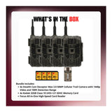 Stealth Cam Deceptor Max 3.0 Cellular Trail Camera (4-Pack) with Accessories