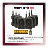 Stealth Cam Deceptor Max 3.0 Cellular Trail Camera (6-Pack) with Accessories