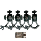 Slow Glow Maverick T-Post Trail Camera Mount (4-Pack) Bundle with Card Reader