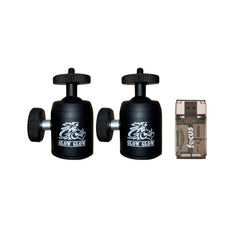 Slow Glow Maverick Infinity Camera Tree Mount (2-Pack) Bundle with Card Reader