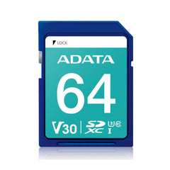 ADATA Technology 64GB Premier Pro SDXC UHS-I V30 Memory Card