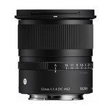 Sigma 12mm F1.4 DC Contemporary Lens for Sony E-Mount Bundle with Software Kit and 64GB SD Card