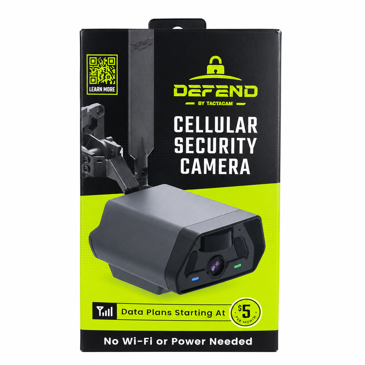 TACTACAM Defend Waterproof LTE Cellular Security Black Camera with Low Glow IR (Open Box)