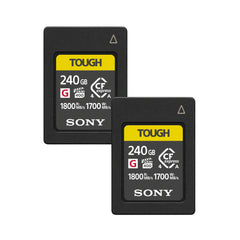 Sony 240GB CFexpress Type A TOUGH Memory Card (2-Pack) Bundle