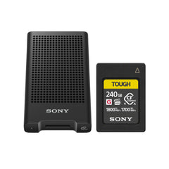 Sony 240GB CFexpress Type A TOUGH Memory Card with Card Reader Bundle