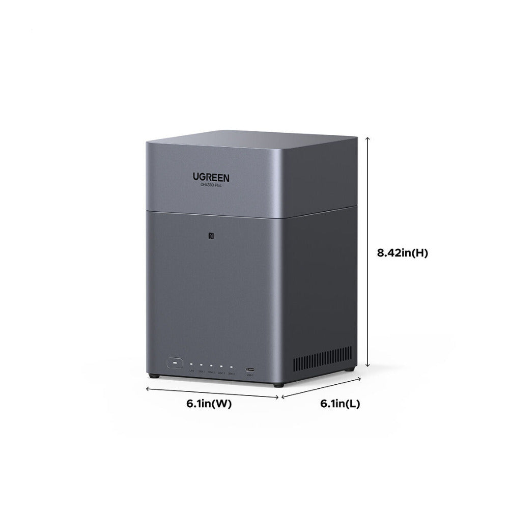 UGREEN DH4300 Plus 4-Bay NAS Enclosure with 2.5GbE, RAID Support and HDMI