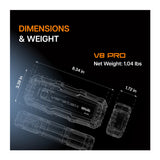 Veratek V6 Pro Portable Vehicle Jump Starter - 1000A Peak 12V Car Battery Booster