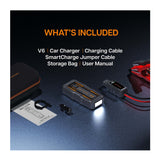 Veratek V6 Pro Portable Vehicle Jump Starter - 1000A Peak 12V Car Battery Booster