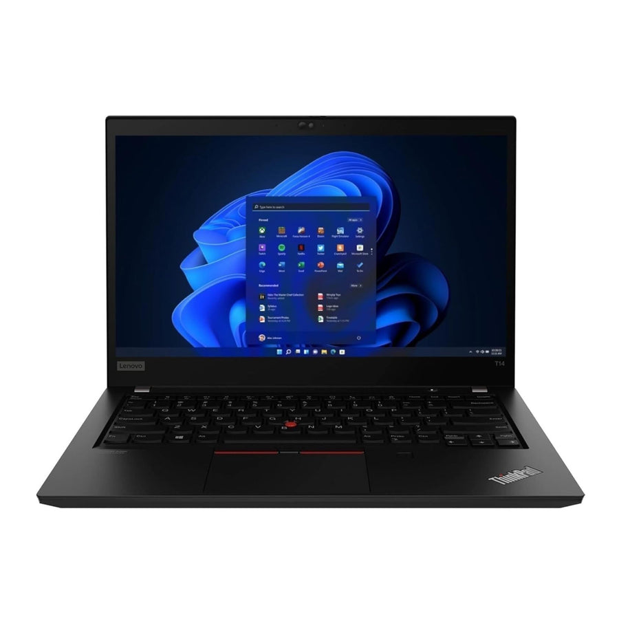 Lenovo ThinkPad T14 Gen 2 14-Inch FHD Touch Intel i5-1145G7 16GB 256GB W11 Pro (Black, Refurbished)