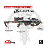 Killer Instinct BOSS 405 Crossbow Package Bundle with Dead Silent Crank LD Sled