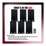 Browning Trail Cameras BTC-LPC2 Rechargeable Li-Ion Easy-to-Swap Battery Bundle (6-Pack)