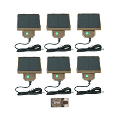 Browning Trail Cameras Universal Solar Camera Power Pack (6-Pack) with Card Reader Bundle