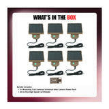 Browning Trail Cameras Universal Solar Camera Power Pack (6-Pack) with Card Reader Bundle