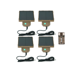 Browning Trail Cameras Universal Solar Camera Power Pack (4-Pack) with Card Reader Bundle